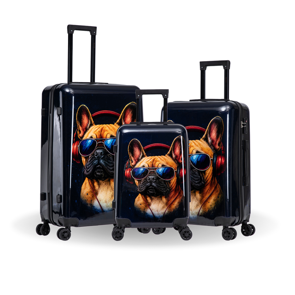 InUSA Prints 3-Piece Hardside Spinner Luggage Set