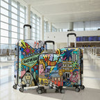 InUSA Prints 3-Piece Hardside Spinner Luggage Set