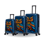 InUSA Prints 3-Piece Hardside Spinner Luggage Set