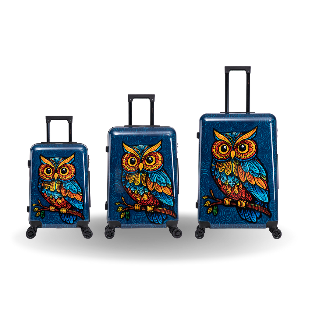 InUSA Prints 3-Piece Hardside Spinner Luggage Set