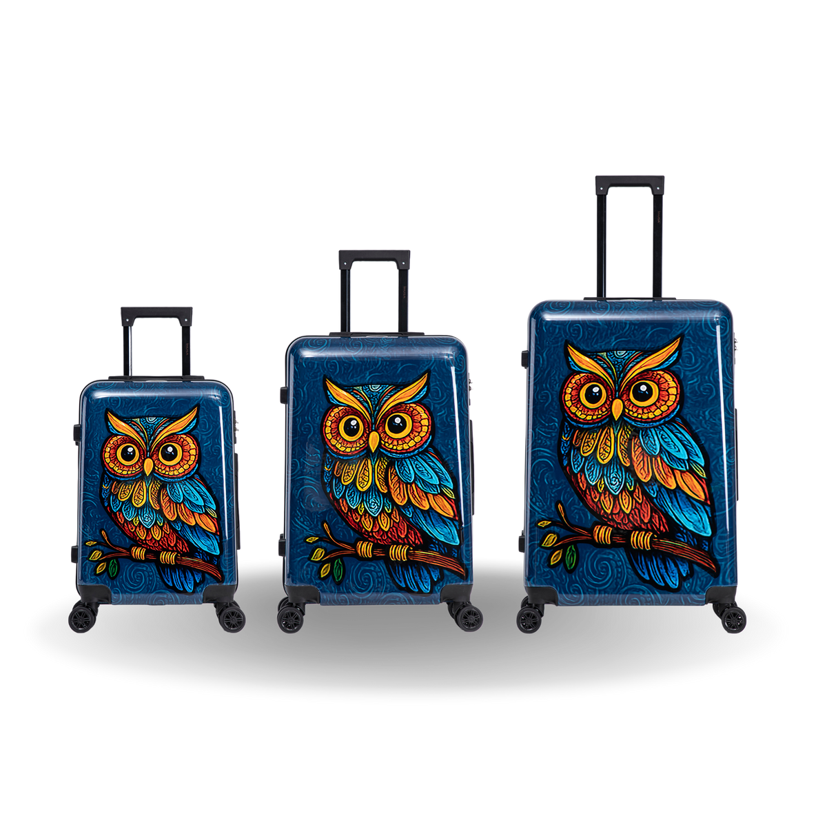 InUSA Prints 3-Piece Hardside Spinner Luggage Set