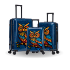 InUSA Prints 3-Piece Hardside Spinner Luggage Set