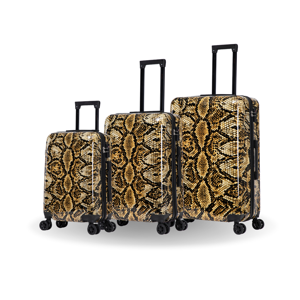InUSA Prints 3-Piece Hardside Spinner Luggage Set