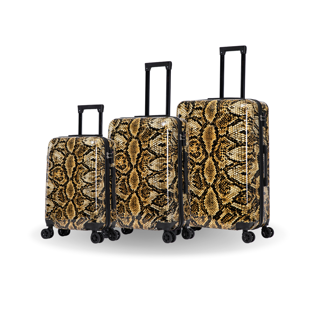 InUSA Prints 3-Piece Hardside Spinner Luggage Set
