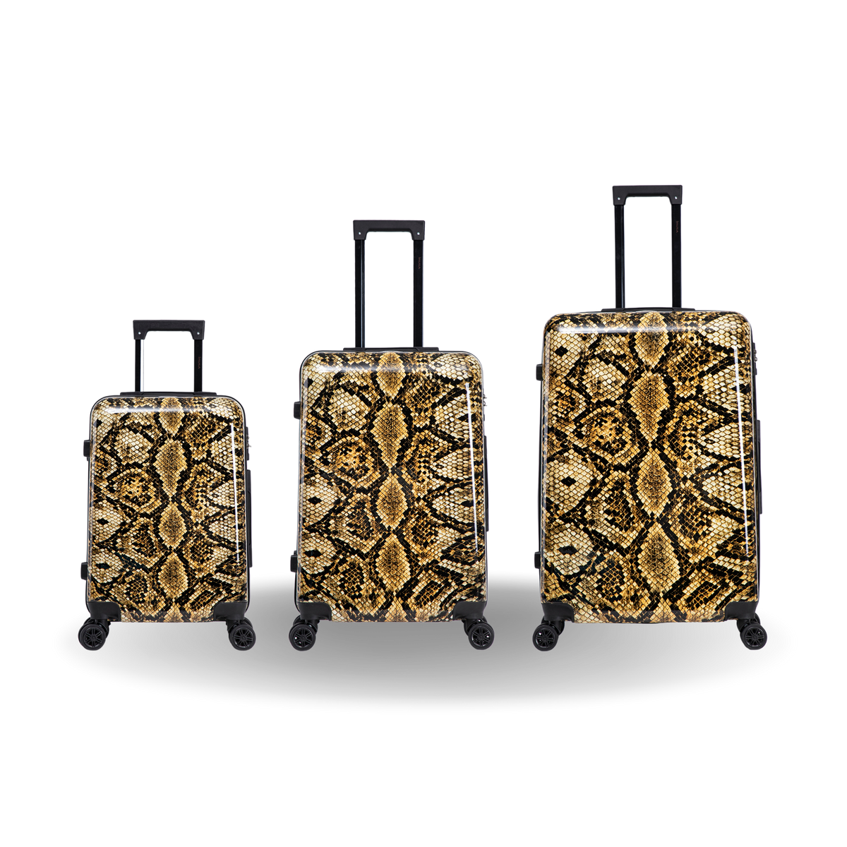 InUSA Prints 3-Piece Hardside Spinner Luggage Set
