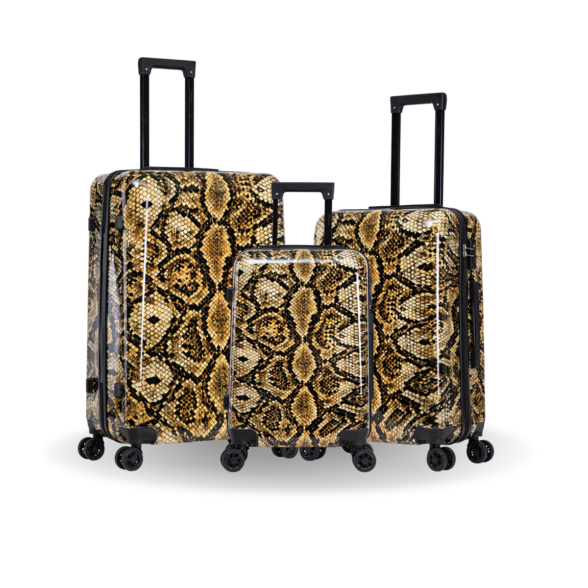 InUSA Prints 3-Piece Hardside Spinner Luggage Set
