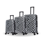 InUSA Prints 3-Piece Hardside Spinner Luggage Set