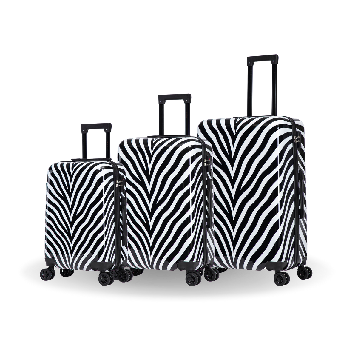InUSA Prints 3-Piece Hardside Spinner Luggage Set