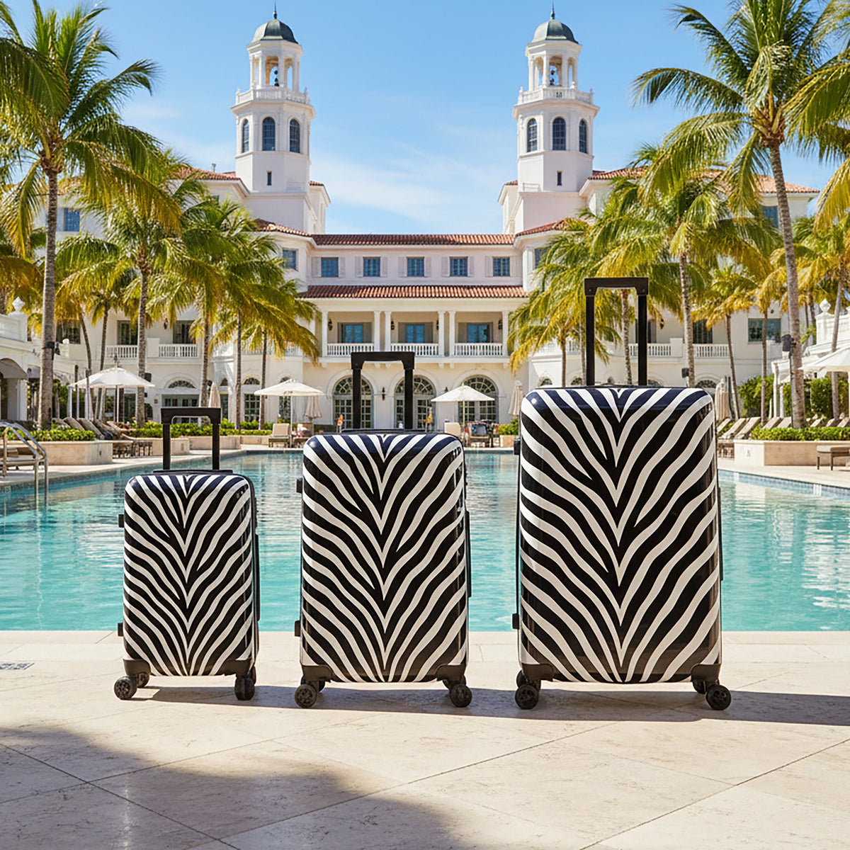 InUSA Prints 3-Piece Hardside Spinner Luggage Set