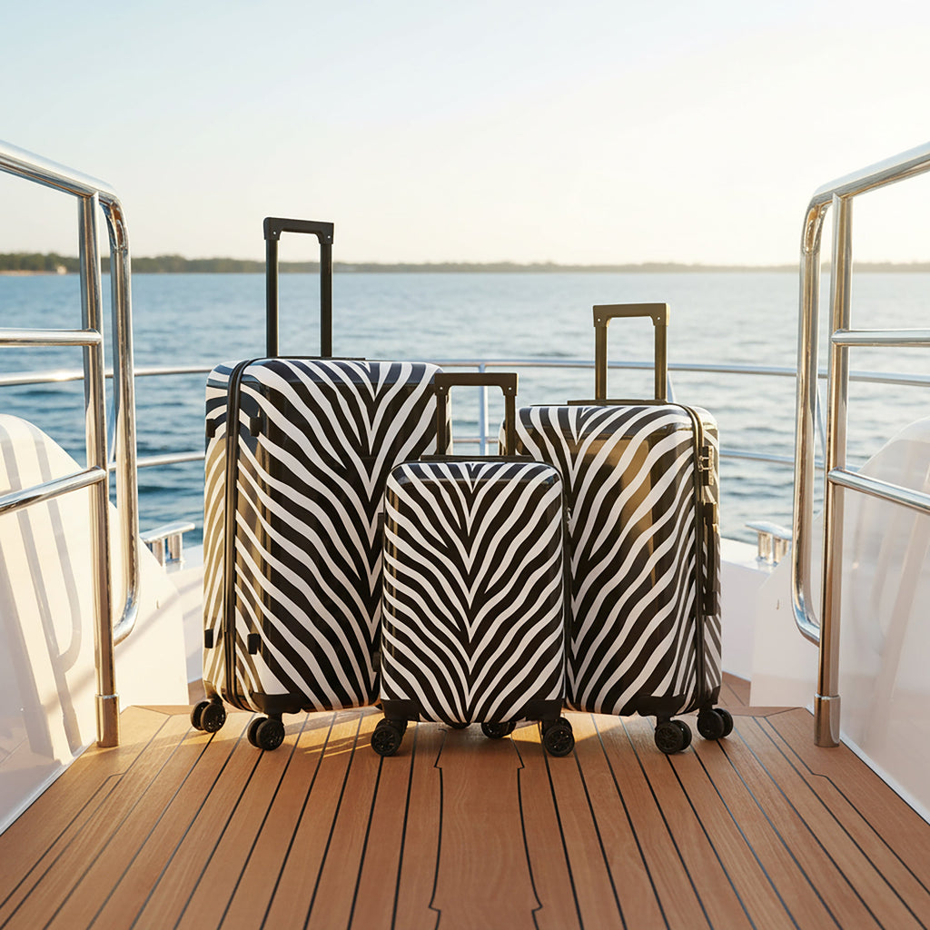 InUSA Prints 3-Piece Hardside Spinner Luggage Set