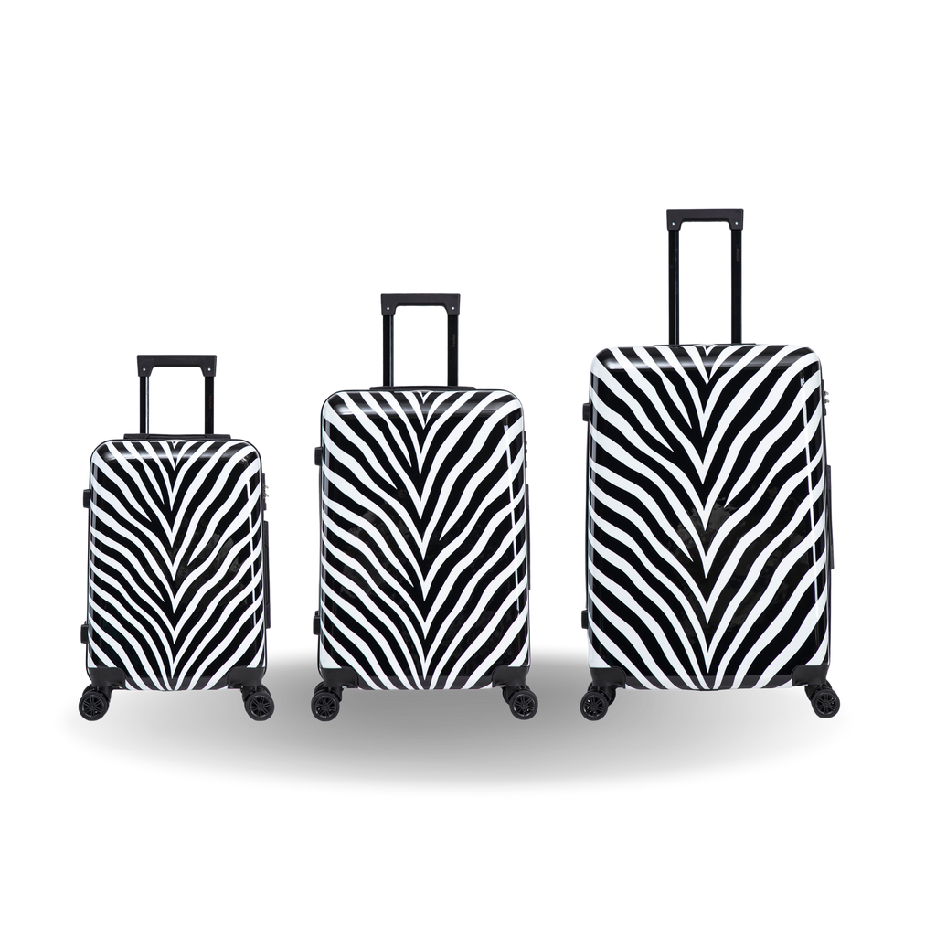 InUSA Prints 3-Piece Hardside Spinner Luggage Set