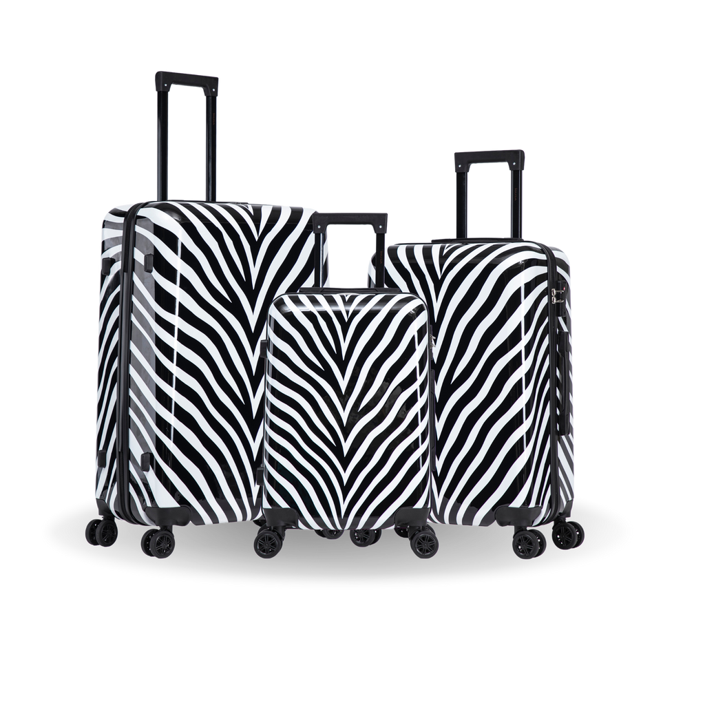 InUSA Prints 3-Piece Hardside Spinner Luggage Set