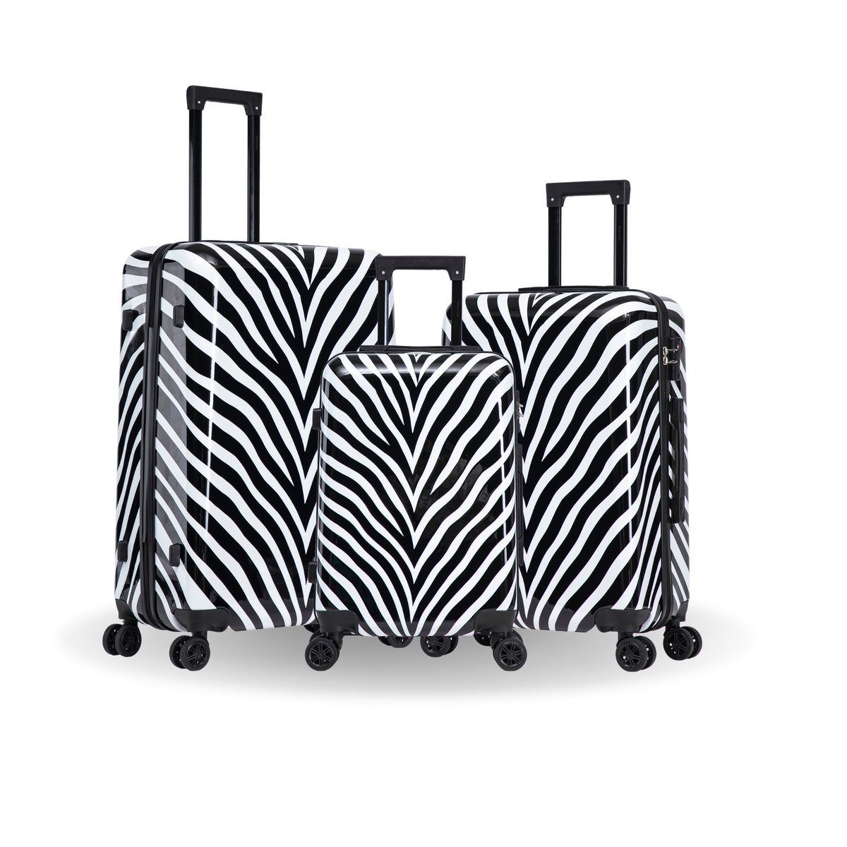 InUSA Prints 3-Piece Hardside Spinner Luggage Set
