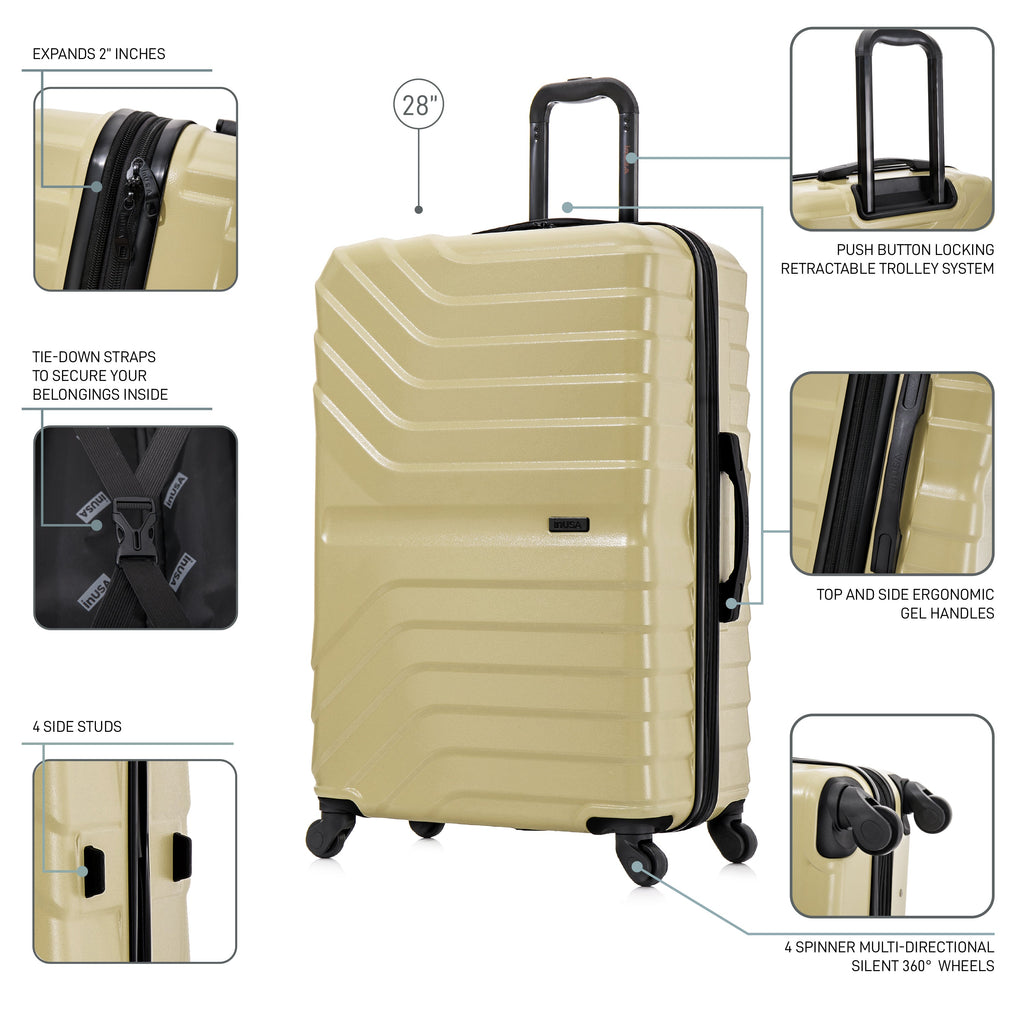 InUSA Aurum 28-Inch Hardside Spinner Luggage
