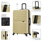 InUSA Aurum 4-Piece Hardside Spinner Luggage Set