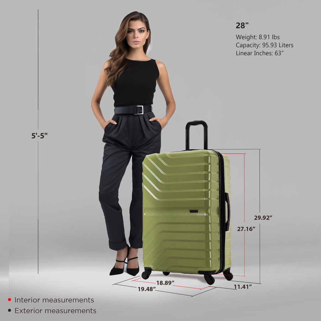 InUSA Aurum 28-Inch Hardside Spinner Luggage