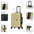InUSA Aurum Carry-On Hardside Spinner Suitcase