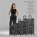 InUSA Aurum 4-Piece Hardside Spinner Luggage Set