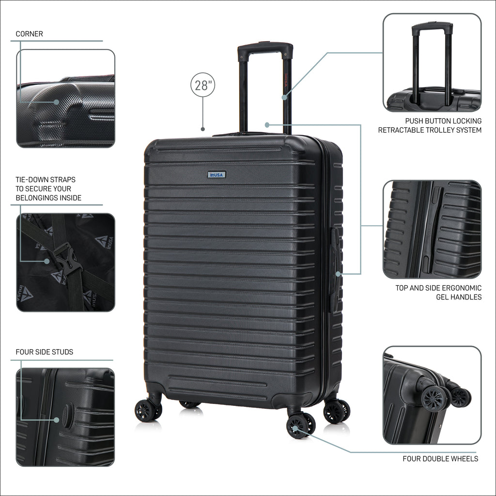 InUSA Deep 28" Hardside Spinner Suitcase