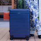 InUSA Deep 24" Hardside Spinner Checked Suitcase