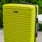 InUSA Deep 24" Hardside Spinner Checked Suitcase