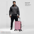 InUSA Deep 20" Hardside Carry-On Suitcase