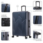 InUSA Drip 3-Piece Hardside Spinner Luggage Set