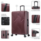 InUSA Drip 28-Inch Hardside Spinner Checked Suitcase
