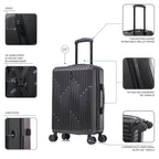 InUSA Drip 20" Hardside Carry-On Spinner Suitcase