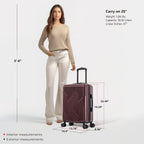 InUSA Drip 20" Hardside Carry-On Spinner Suitcase
