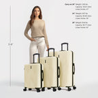 InUSA Drip 3-Piece Hardside Spinner Luggage Set