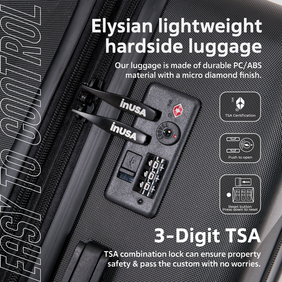 InUSA Elysian 28" Hardside Checked Suitcase