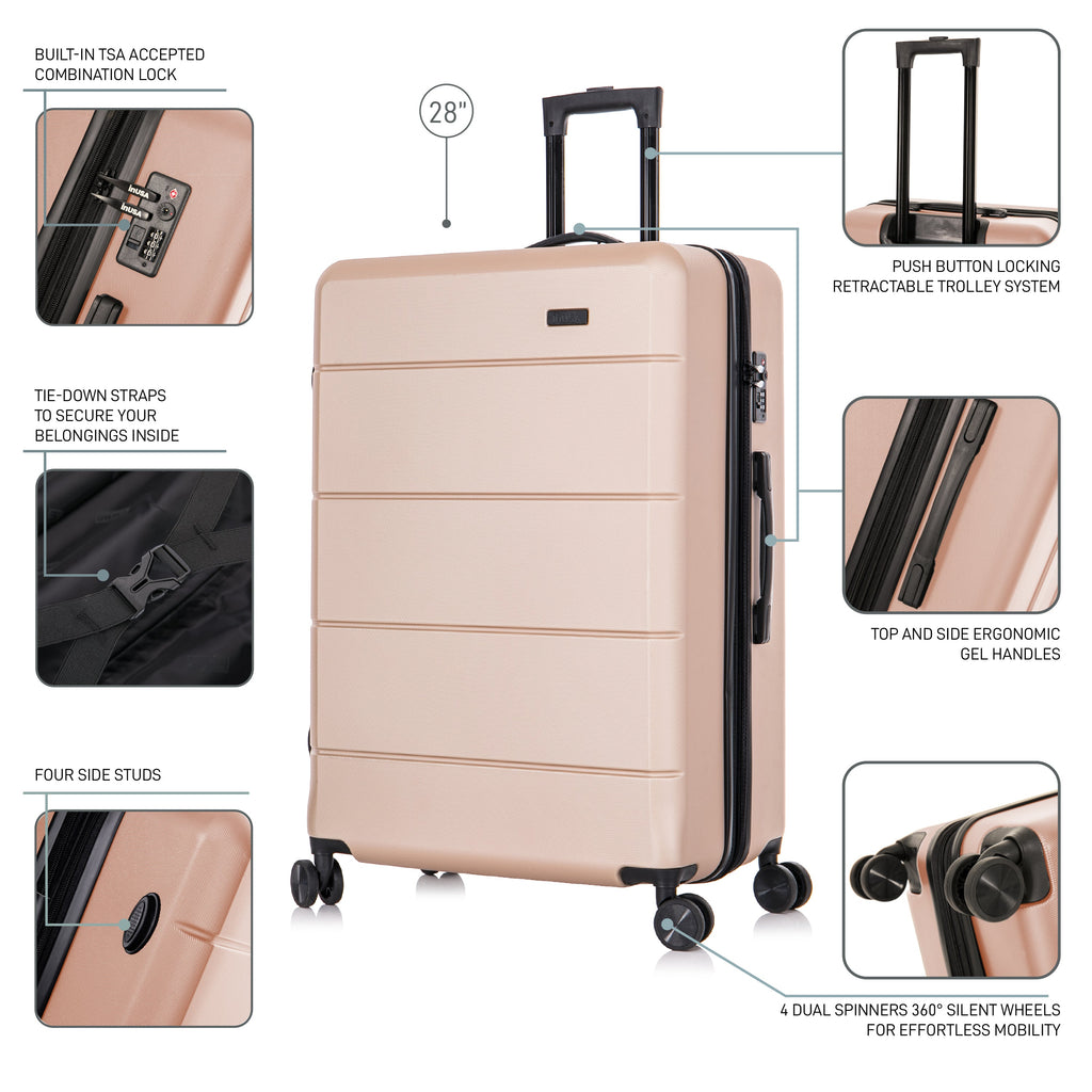 InUSA Elysian 28" Hardside Checked Suitcase