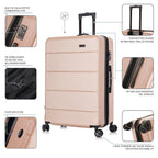 InUSA Elysian 28" Hardside Checked Suitcase