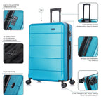 InUSA Elysian 28" Hardside Checked Suitcase