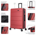 InUSA Elysian 28" Hardside Checked Suitcase