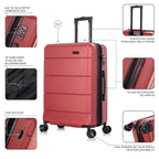 InUSA Elysian 24-Inch Hardside Spinner Checked Luggage