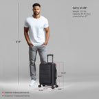 InUSA Elysian 20" Hardside Carry-On Luggage