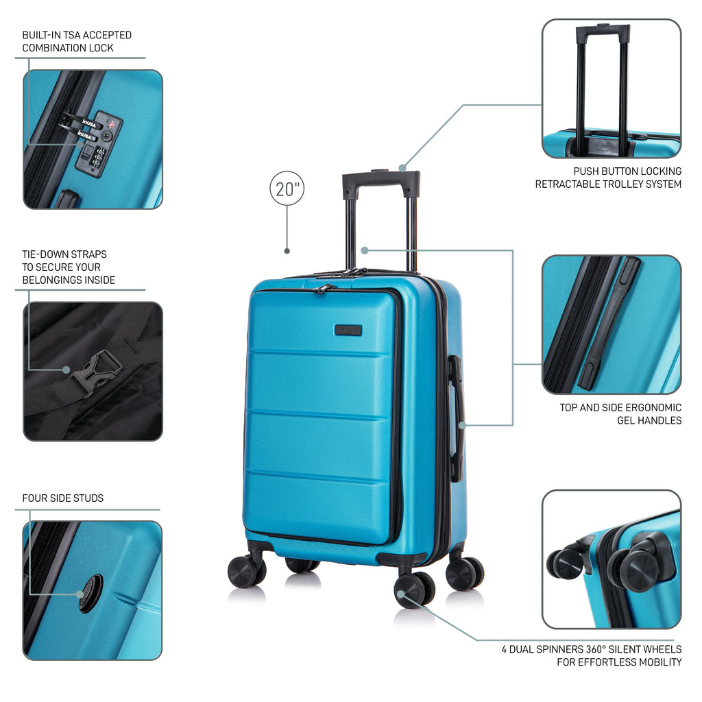 InUSA Elysian 20" Hardside Carry-On Luggage