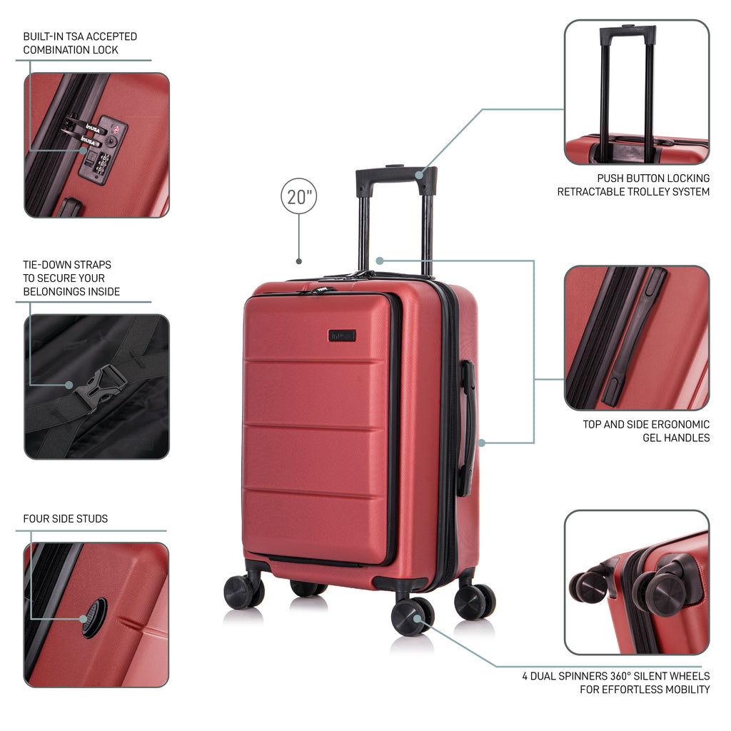 InUSA Elysian 20" Hardside Carry-On Luggage