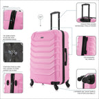 InUSA Endurance 28" Hardside Spinner Checked Suitcase