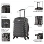 InUSA Endurance 20" Hardside Carry-On Suitcase