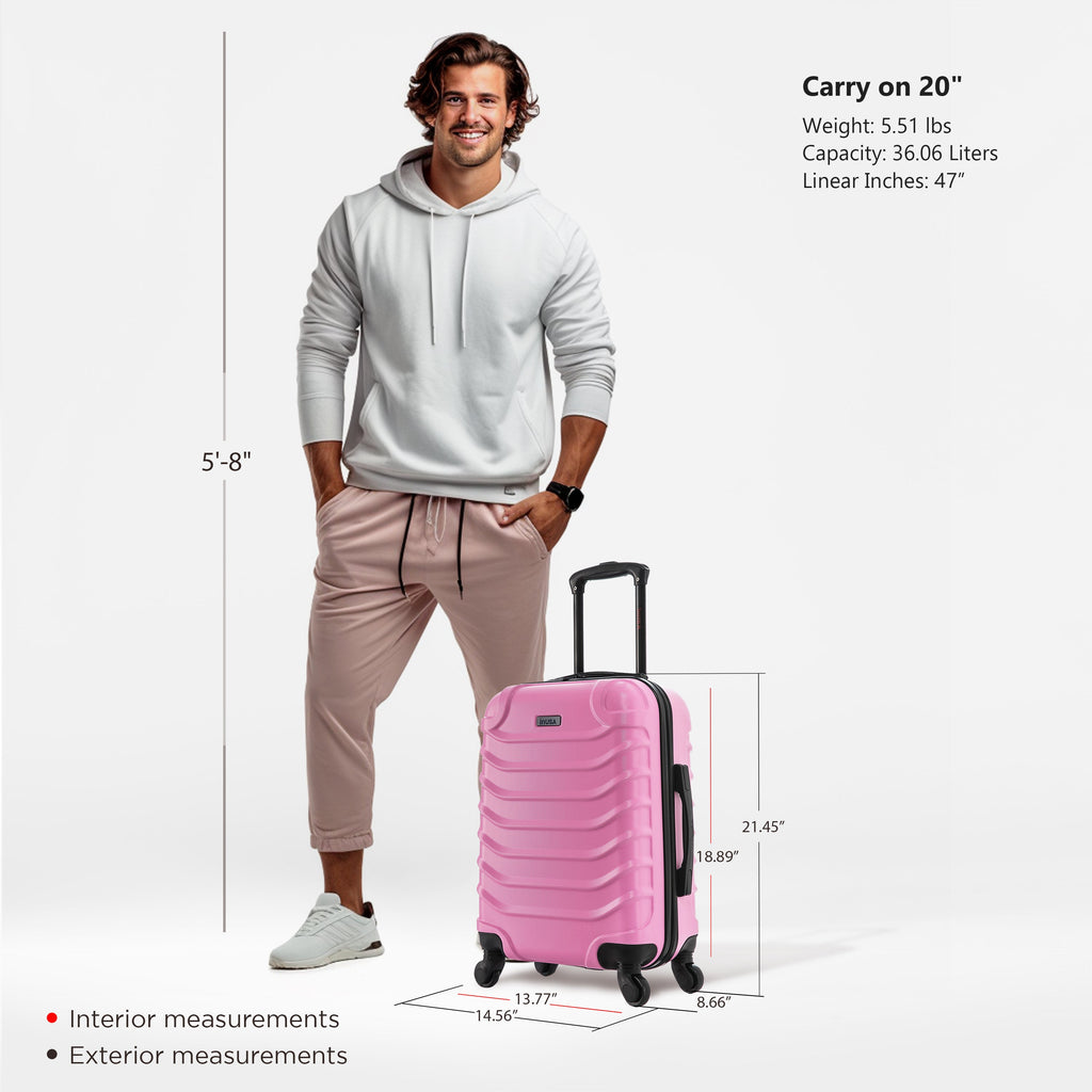 InUSA Endurance 20" Hardside Carry-On Suitcase