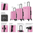 InUSA Endurance 3-Piece Hardside Spinner Luggage Set