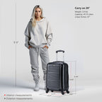 InUSA Pilot 20" Hardside Carry-On Spinner Luggage