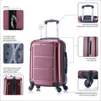 InUSA Pilot 20" Hardside Carry-On Spinner Luggage