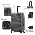 InUSA Resilience 24" Hardside Spinner Checked Suitcase