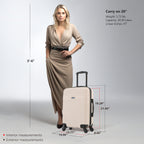 InUSA Resilience 20" Hardside Carry-On Suitcase