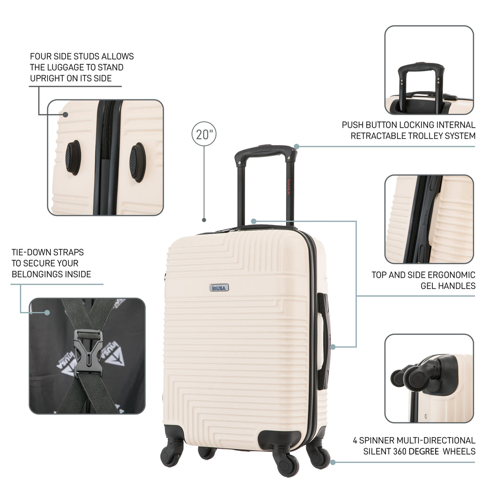 InUSA Resilience 20" Hardside Carry-On Suitcase
