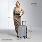 InUSA Resilience 20" Hardside Carry-On Suitcase